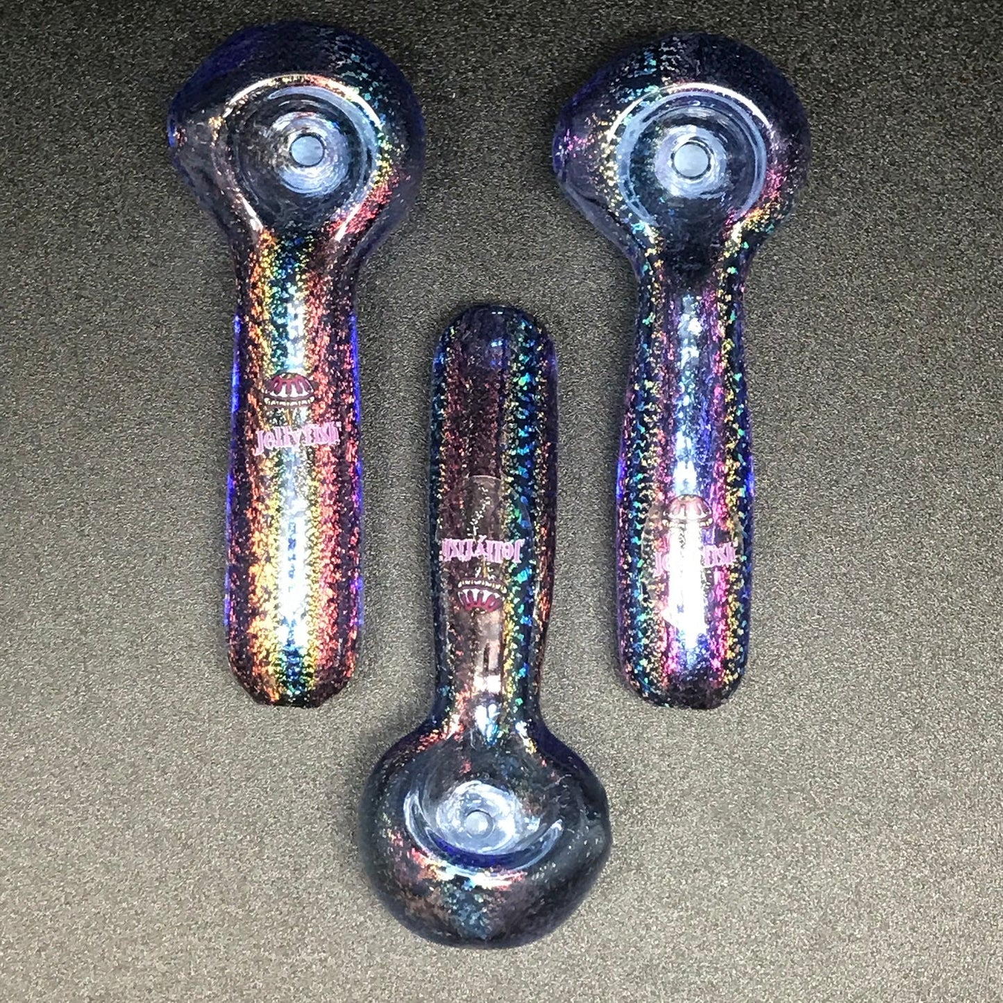 Jellyfish Glass Dichro Baby Bling Pipe