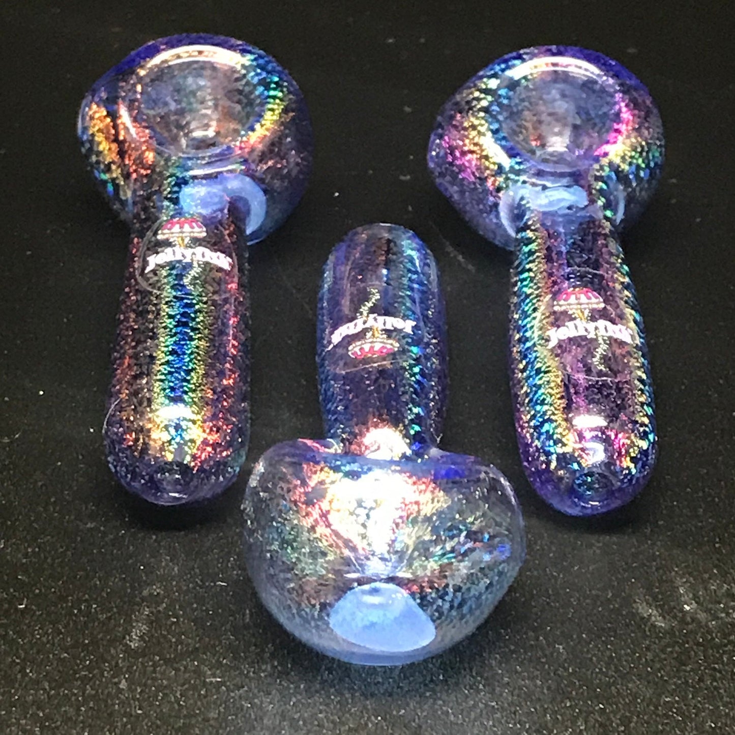 Jellyfish Glass Dichro Baby Bling Pipe