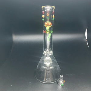 Jellyfish Glass Rasta Logo 7 Water Pipe