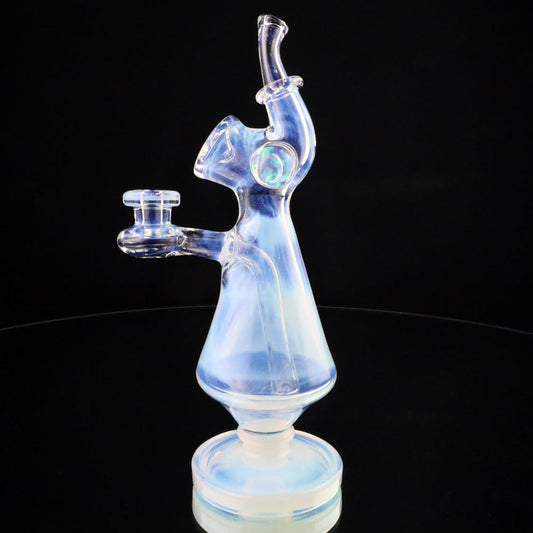 JMass Glass Opaline Sherlock Bottle