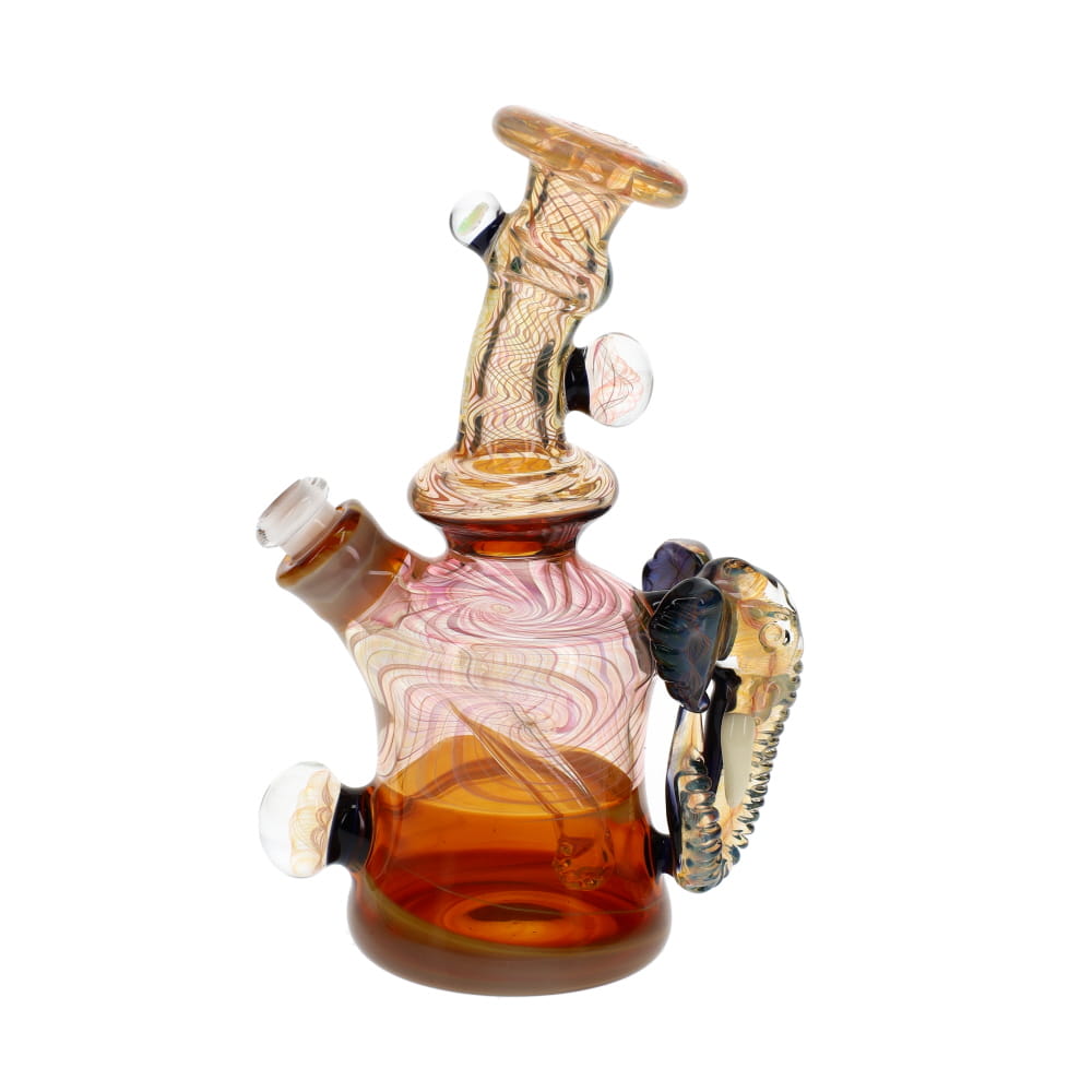 Jahnny Rise Glass Silver & Gold Elephant Rig