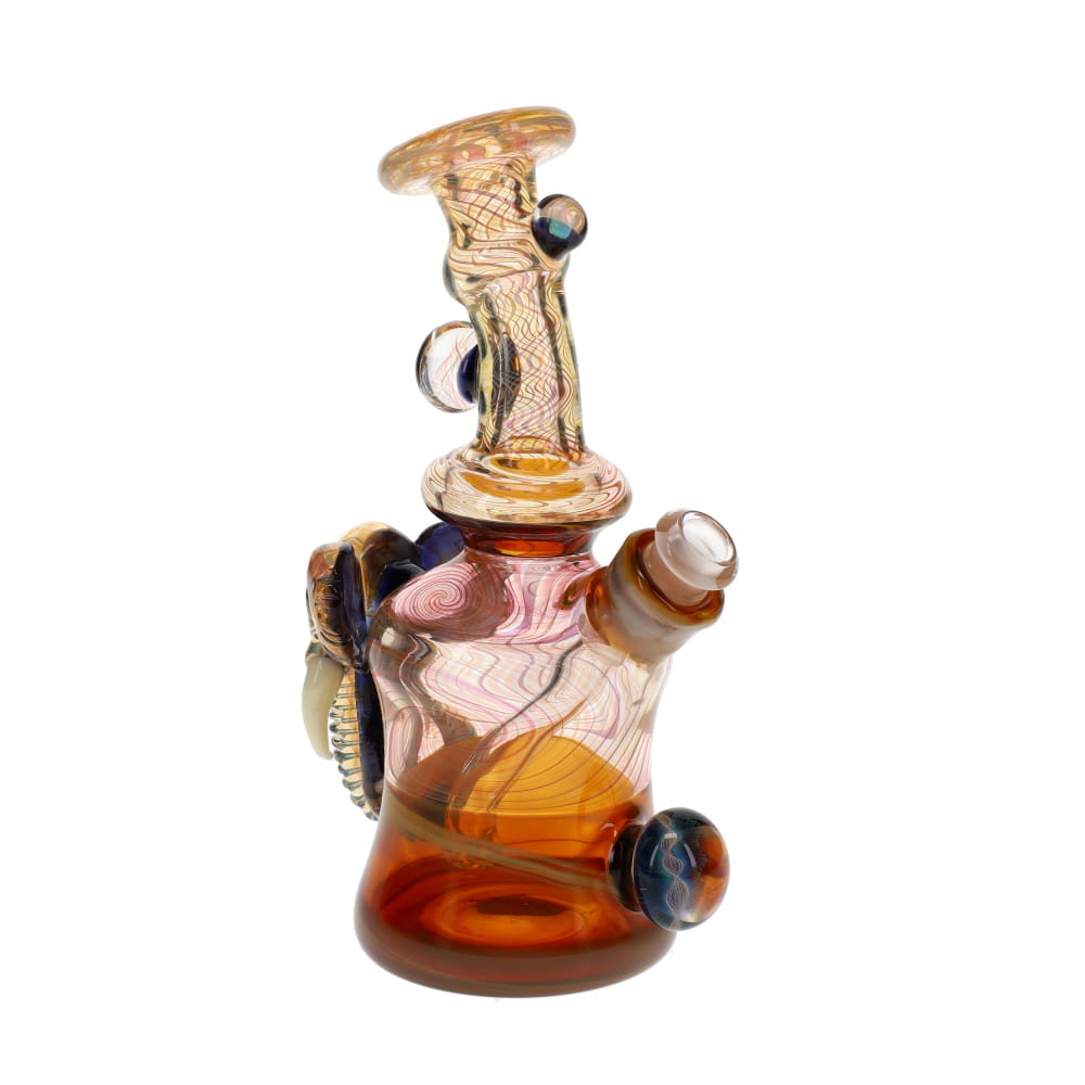 Jahnny Rise Glass Silver & Gold Elephant Rig