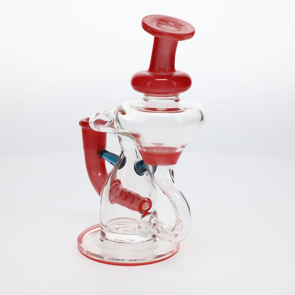 Julian J Glass Red Tube Recycler