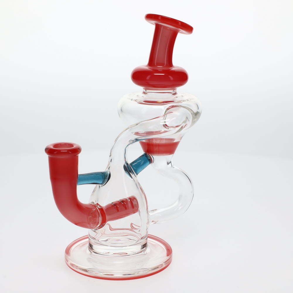 Julian J Glass Red Tube Recycler