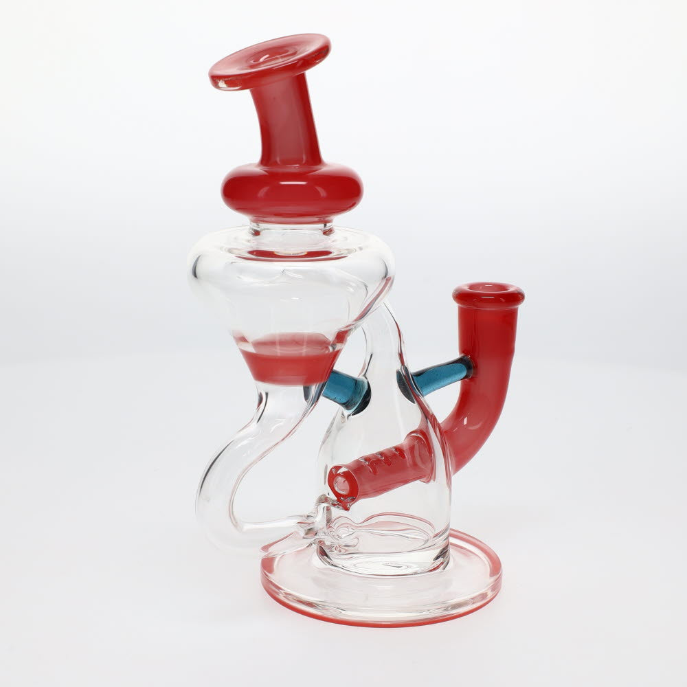 Julian J Glass Red Tube Recycler