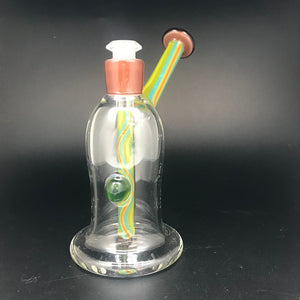 Julian J Glass Worked Stem Bell Bubbler