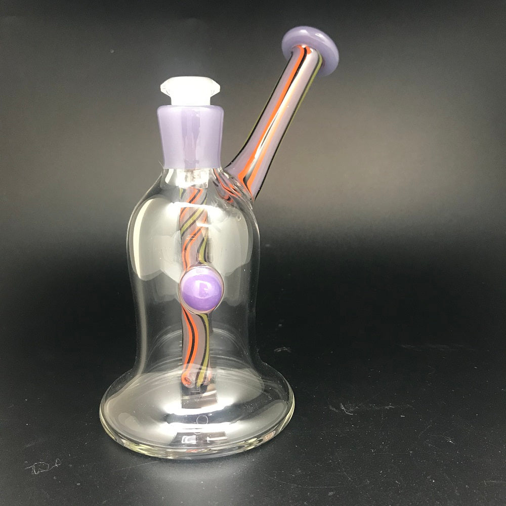 Julian J Glass Worked Stem Bell Bubbler