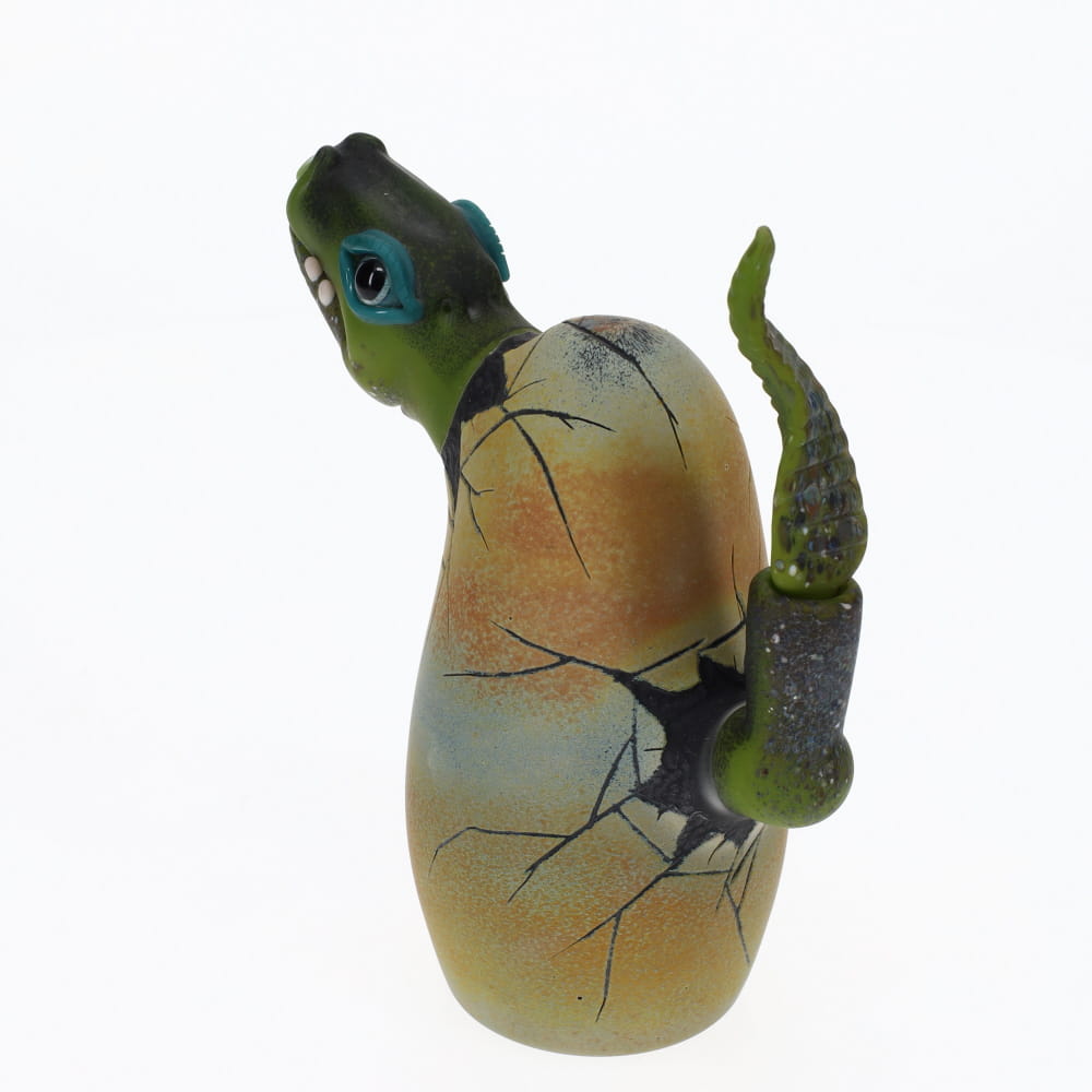 Kid Dino Glass Green Hatchling