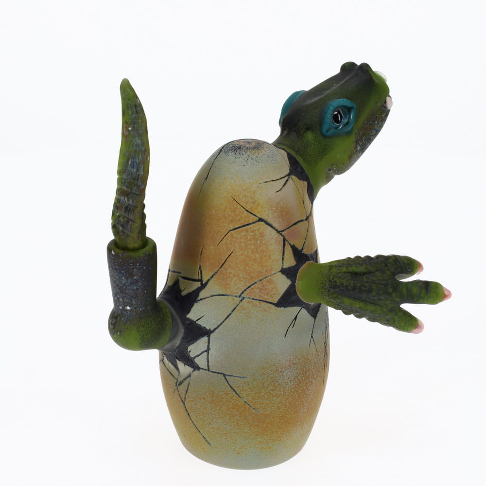 Kid Dino Glass Green Hatchling