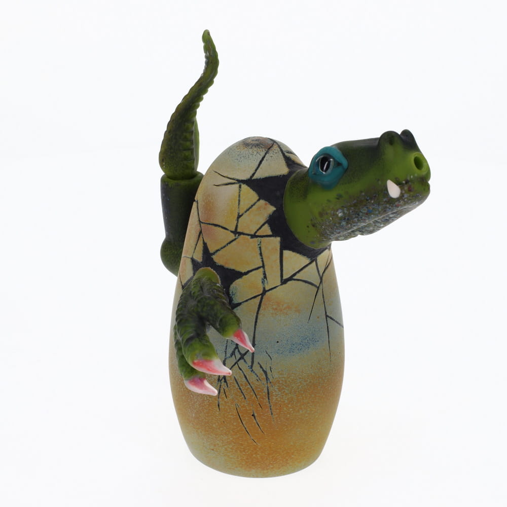 Kid Dino Glass Green Hatchling