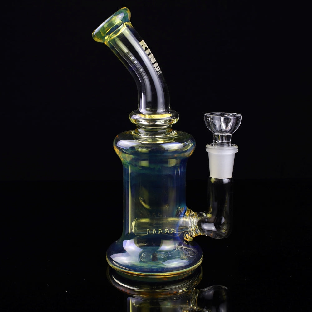 King Volcano 44mm Bent Neck Fume Inline 8" Rig