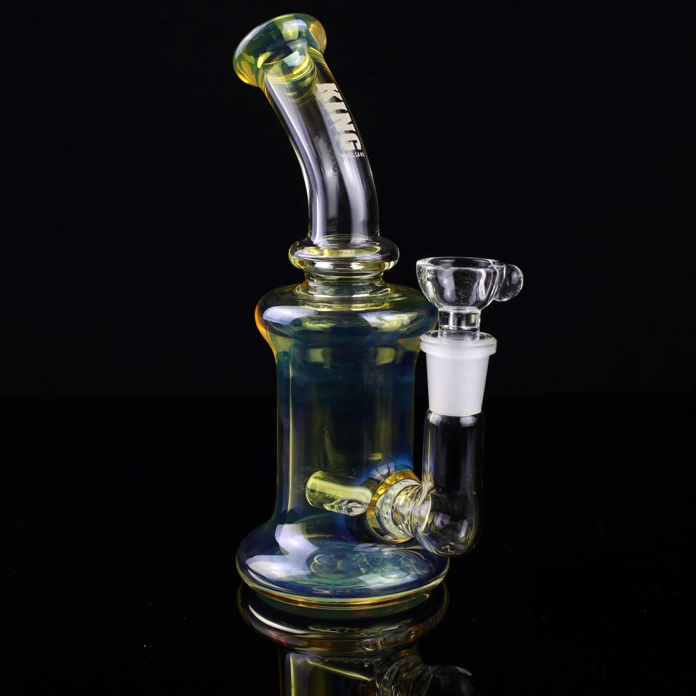 King Volcano 44mm Bent Neck Fume Inline 8" Rig