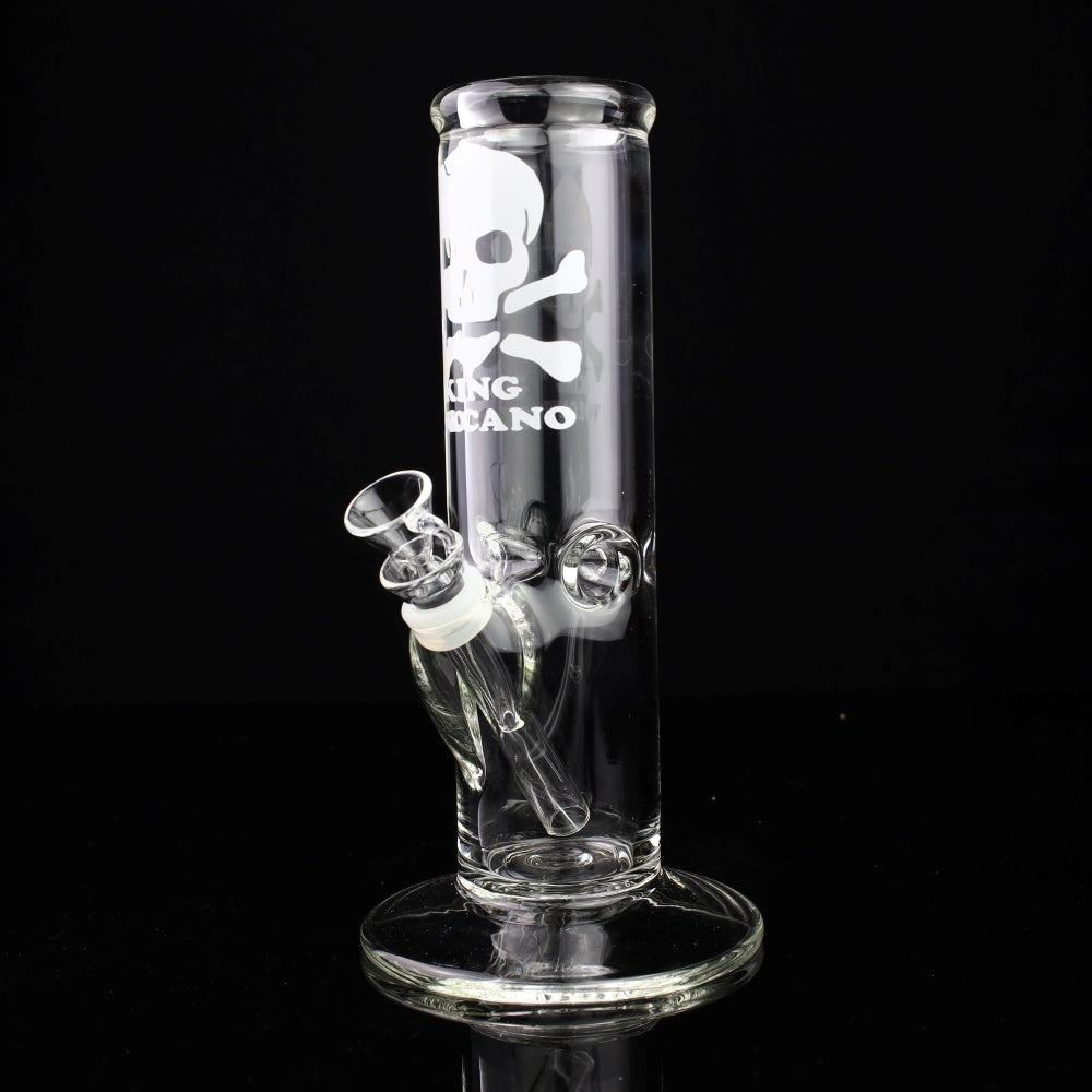 King Volcano 50mm Skull Ice Pinch Straight Tube 8" - 9mm