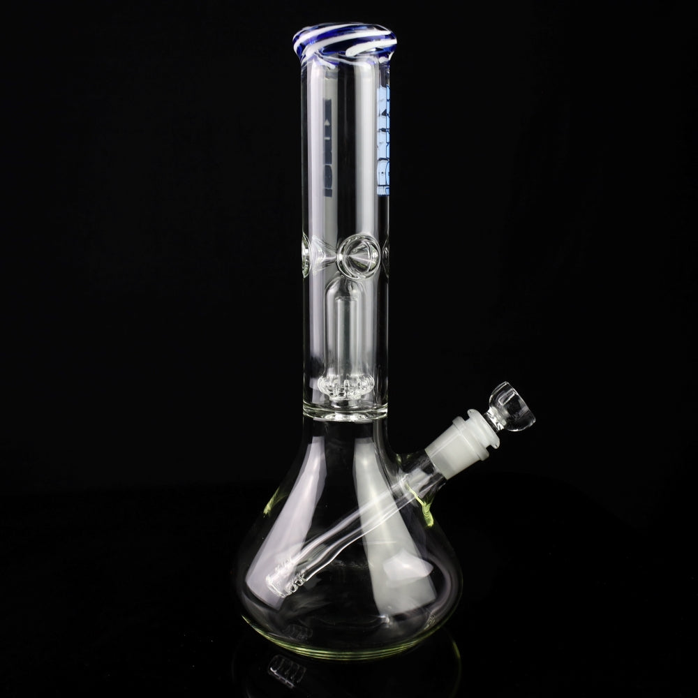 King Volcano 44mm Showerhead Perc Beaker with Color Wrap 12"