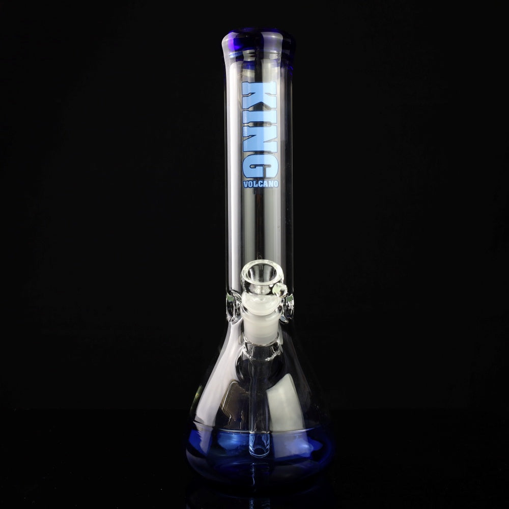 King Volcano 50mm Ice Pinch Beaker with Color Lip and Base 12"