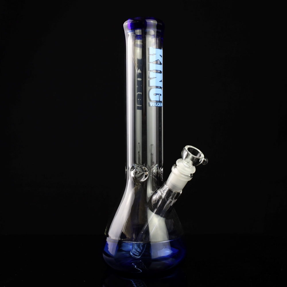 King Volcano 50mm Ice Pinch Beaker with Color Lip and Base 12"