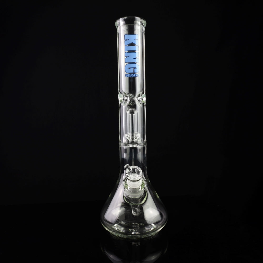 King Volcano 15” Clear Showerhead Perc 50mm Beaker - 9mm SALE