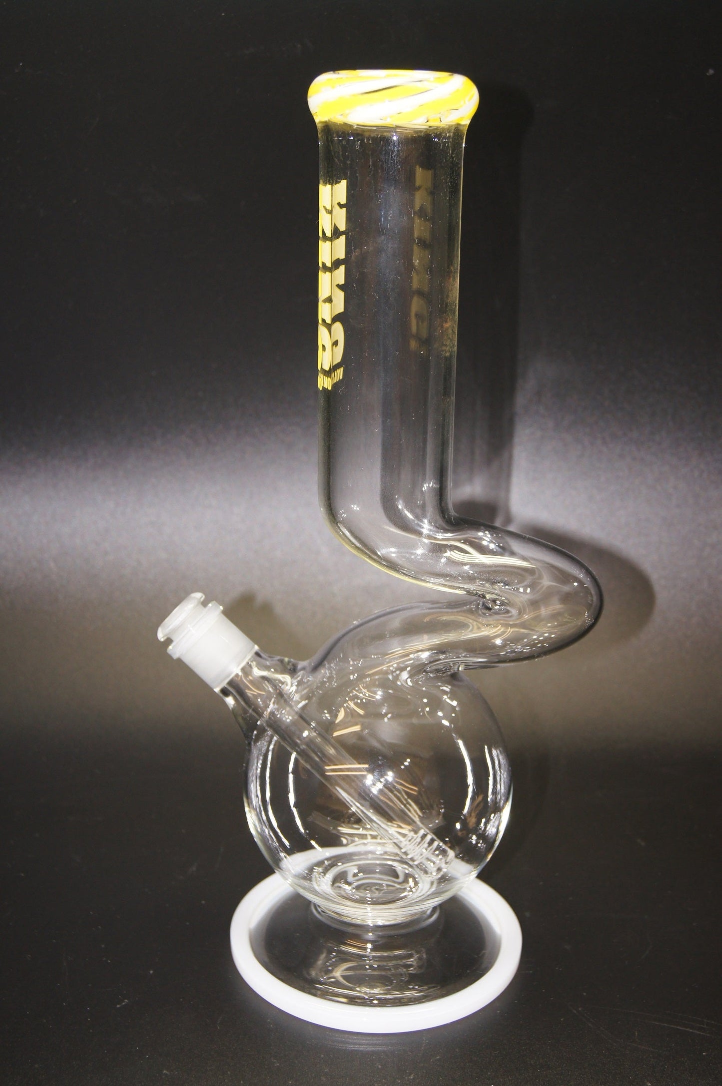 King Volcano Bubble Zig Zag 15" Water Pipe