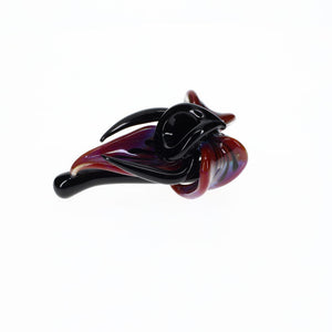 Laceface Glass Petal Sherlock in Amber Purple