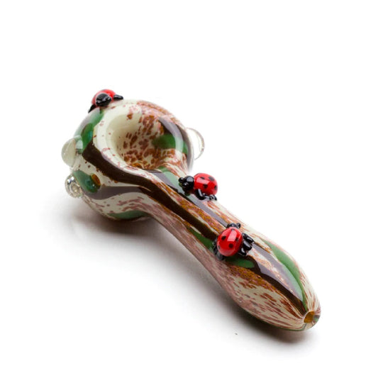 Empire Glassworks Lady Bug Mini Spoon Pipe