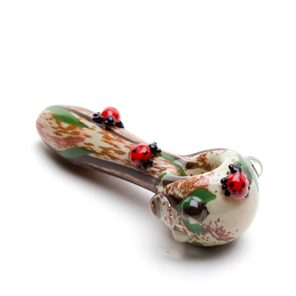 Empire Glassworks Lady Bug Mini Spoon Pipe