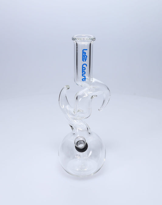 Left Coast Scientific Glass 9" Zig Zag Hook Water Pipe