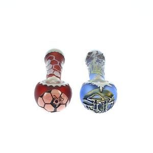 Liberty503 Glass Carved Cap Mini Spoon