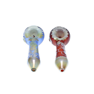 Liberty503 Glass Carved Cap Mini Spoon