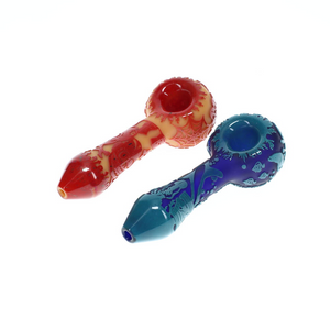 Liberty503 Glass Etched Frit Color Mini Spoon