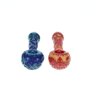 Liberty503 Glass Etched Frit Color Mini Spoon