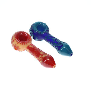 Liberty503 Glass Etched Frit Color Mini Spoon