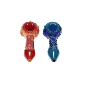 Liberty503 Glass Etched Frit Color Mini Spoon