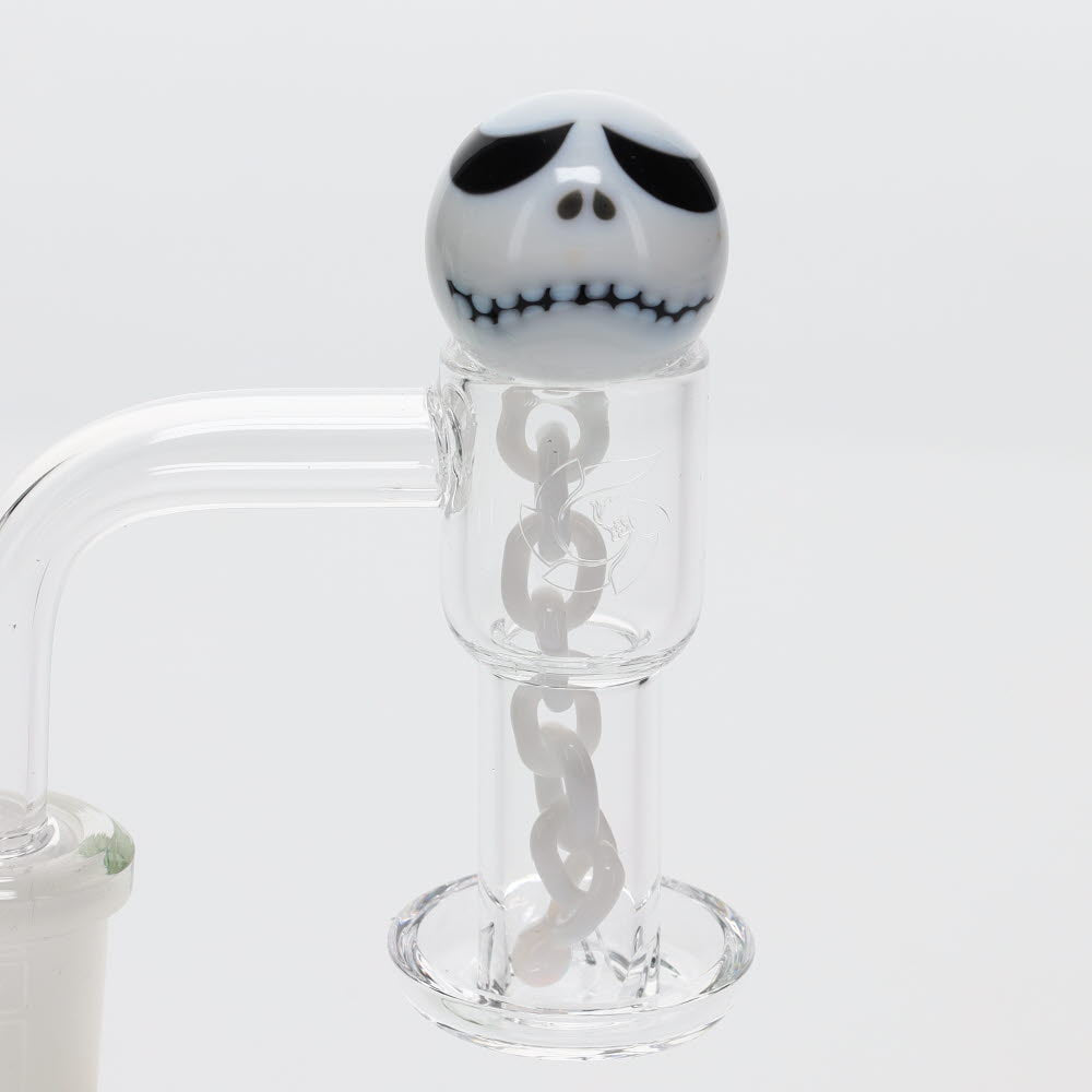 Lil Bear Glass White Nitemare Ball and Chain Set