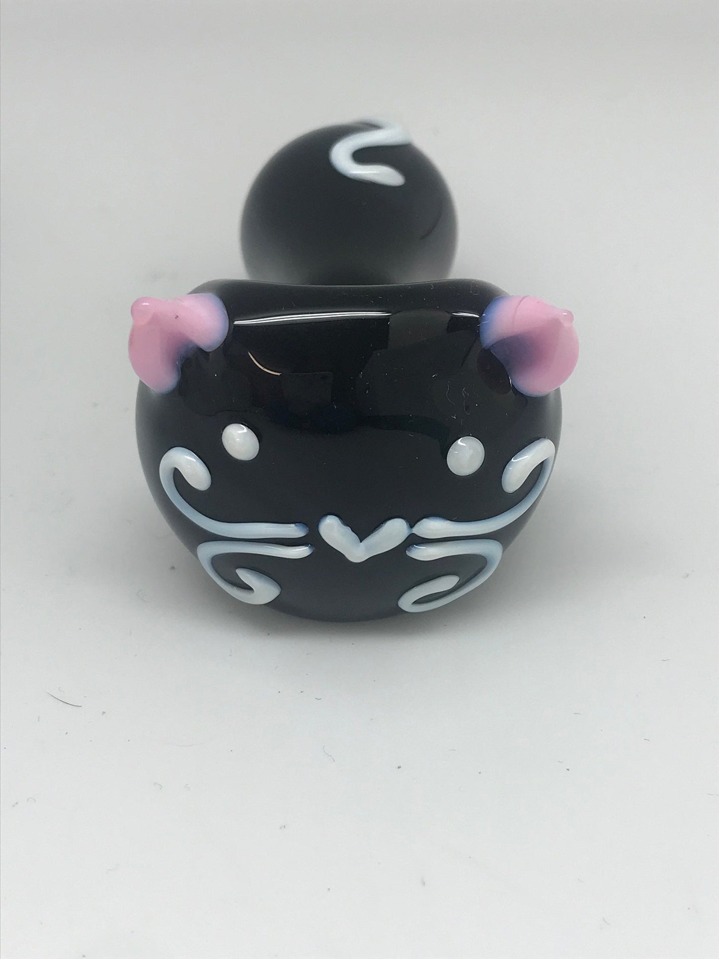 Lindsay Hoyes Glass Black Cat Pipe