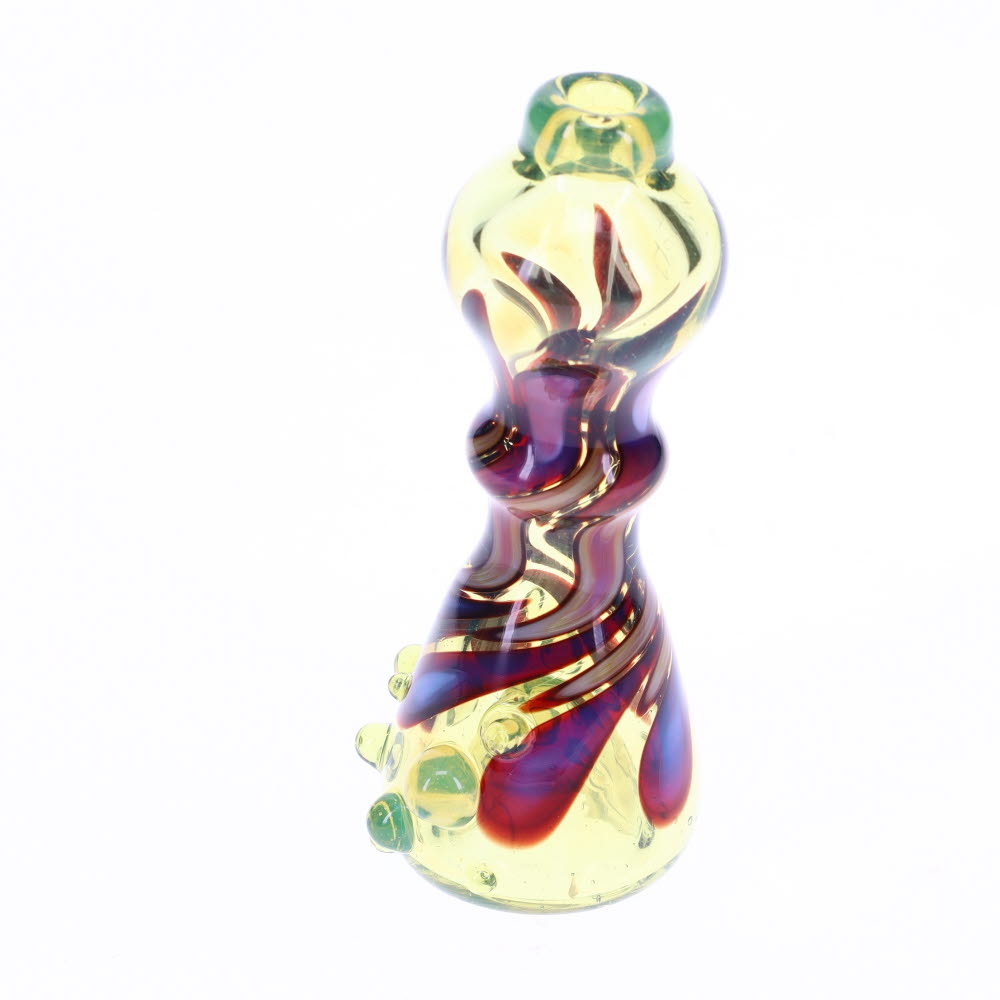 Liquid Sand Large CFL Pink & Yellow Chillum