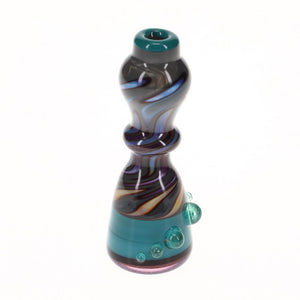 Liquid Sand Large Teal & Gray Chillum