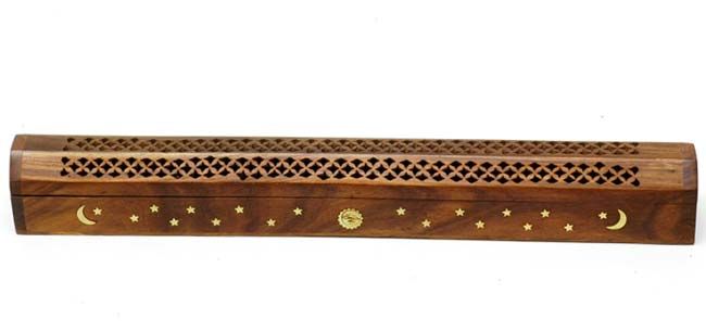 Long Garden Stick 20" Coffin Incense Burner