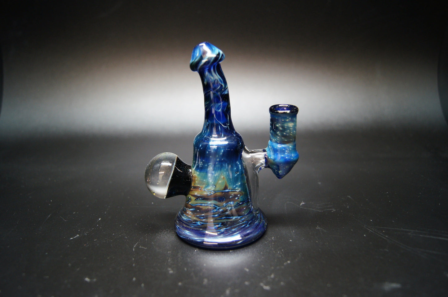 Melodium Glass Deep Space Traveler Bubbler