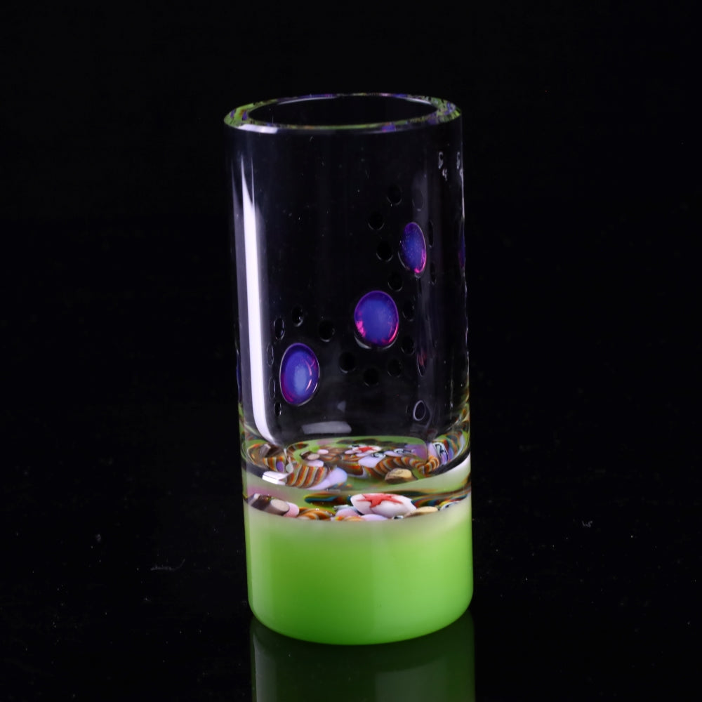 Millennium Glass Q-Tip Jar 6