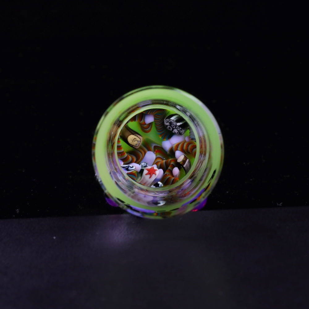 Millennium Glass Q-Tip Jar 6