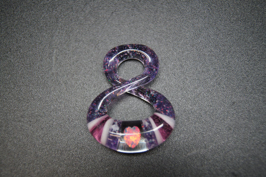 Natey Love Glass Full Size Infinity Pendants