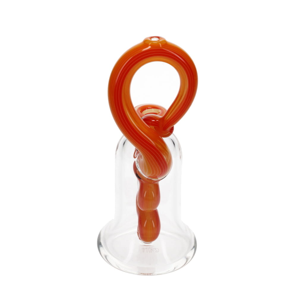 Niko Cray Clear w/ Red, Orange & Yellow Snake Beaker