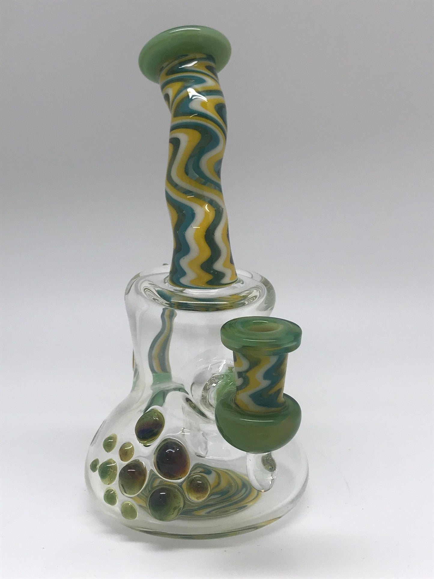 Ninja Pancakes Glass Green Linework Rig