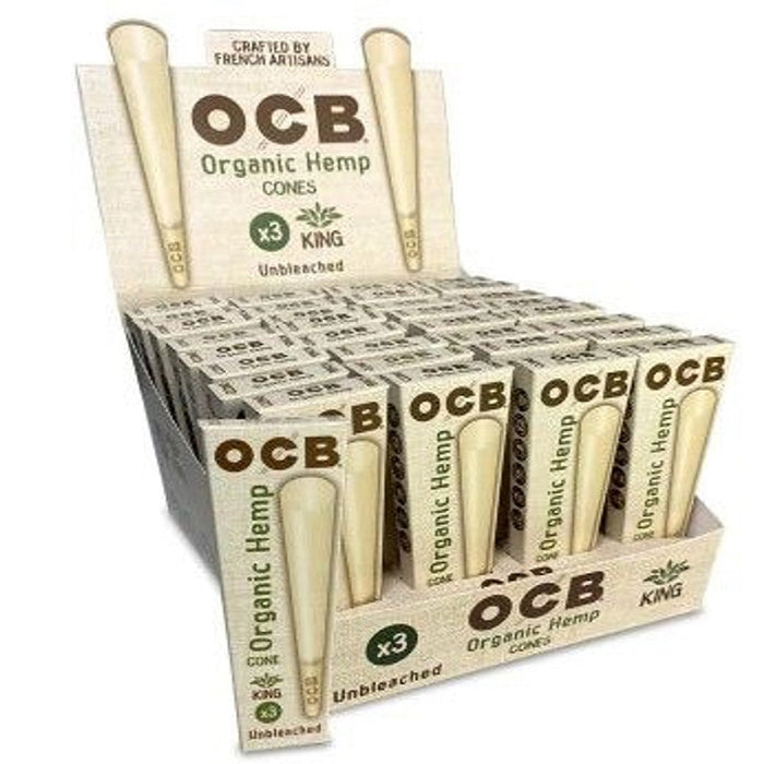 OCB Organic Hemp King Cones - 3 Pack