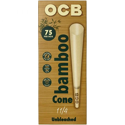 OCB Bamboo 1.25 Cones 75 pack