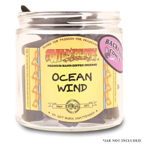 Ocean Wind Wild Berry Backflow Incense Cones