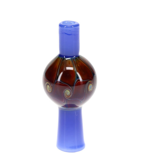 P.A. Jay Glass Amber Cobalt Bubble Cap