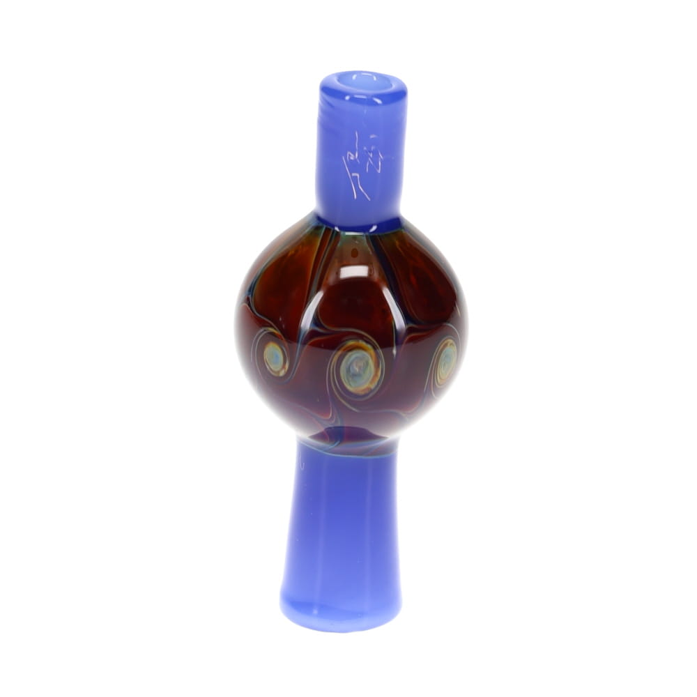 P.A. Jay Glass Amber Cobalt Bubble Cap