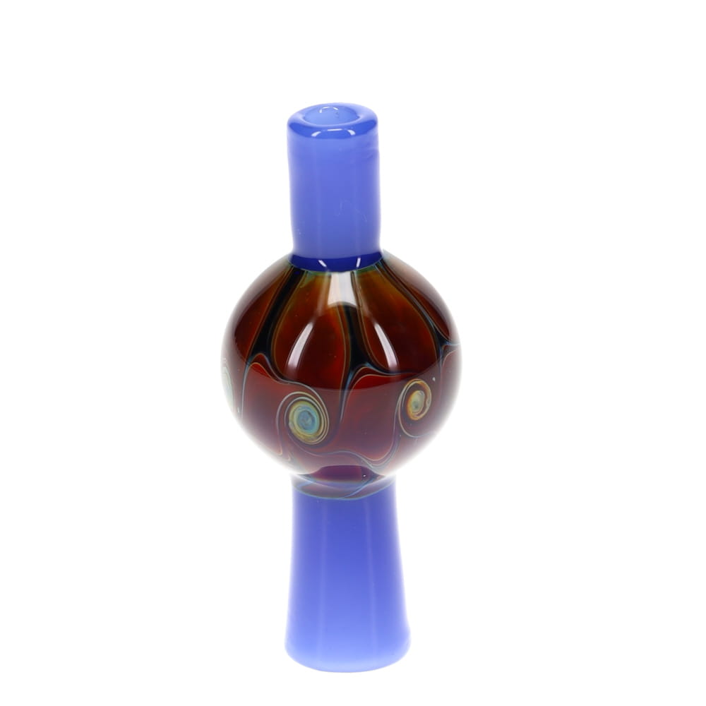 P.A. Jay Glass Amber Cobalt Bubble Cap