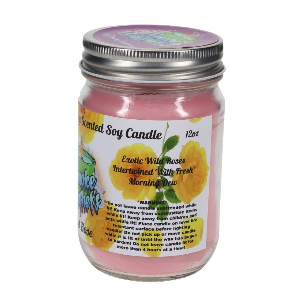 Smoke Smashers Odor Smashing Scented Soy Candle - Wild Rose